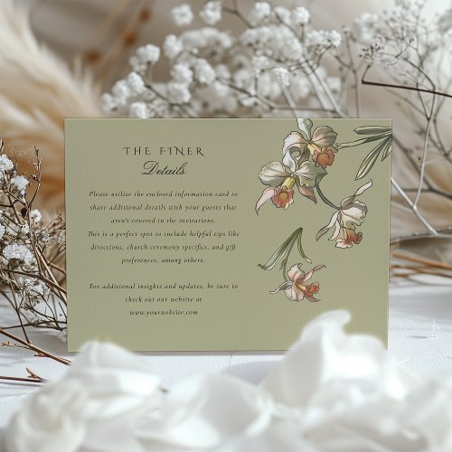 Tropical Parrot Pair Wedding Information Card