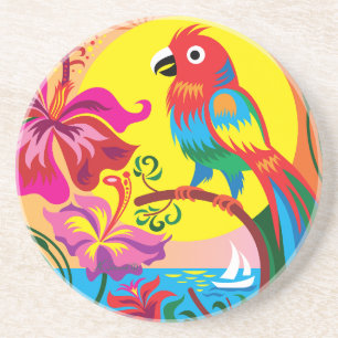 Tropical Parrot Paradise Coaster