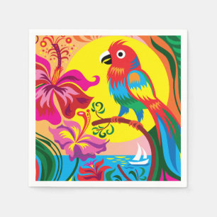 Tropical Parrot Paradise Napkins