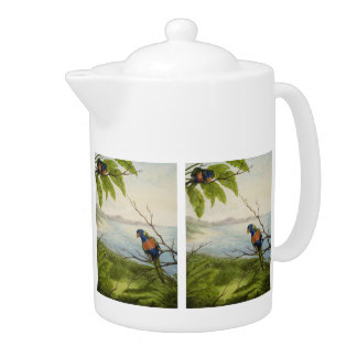 Tropical Parrot Teapot