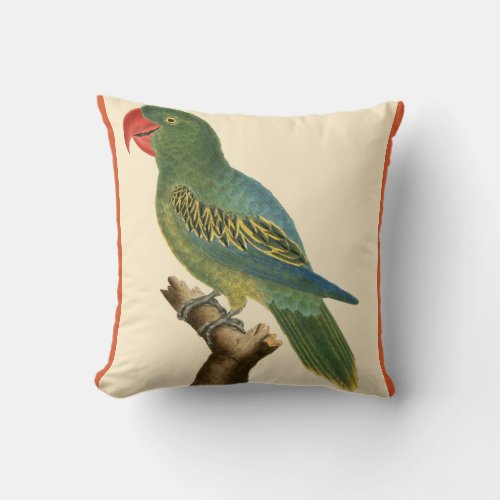 Tropical Parrot Throw Pillow