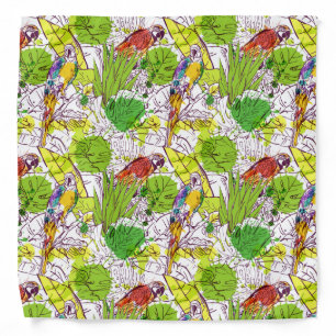 Tropical Parrots Bandana