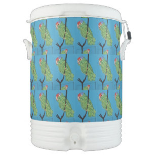 Tropical parrots Thunder_Cove Beverage Cooler