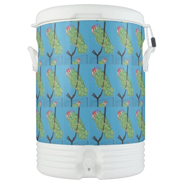 Tropical parrots Thunder_Cove Beverage Cooler (Front)