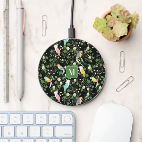 Tropical Parrots Wireless Charger
