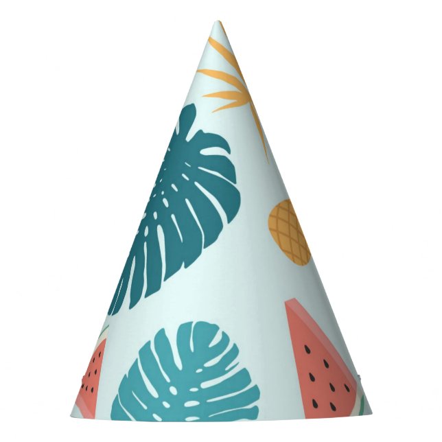 Tropical Party Decor - Party Hat (Front)