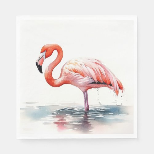 Tropical Party Flamingo Napkins