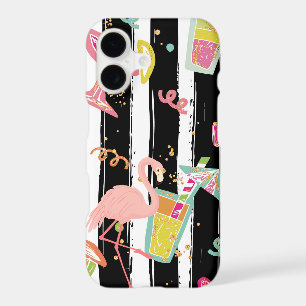 Tropical Party Fun Flamingo iPhone 17 Case