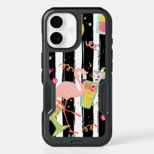 Tropical Party Fun Flamingo iPhone 16 Case