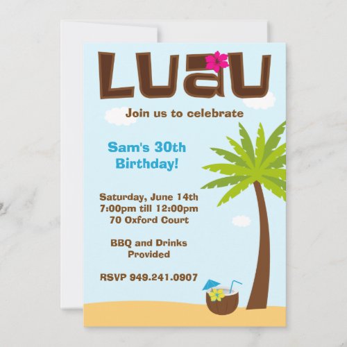 Tropical Party Invitation