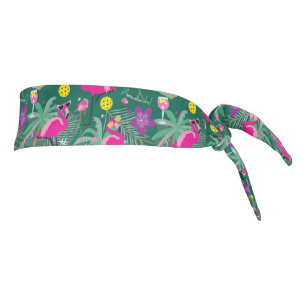 🤩Tropical party with pickleball Tie Headband