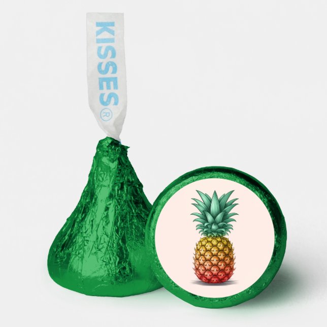 Tropical party with retro pineapple hershey®'s kisses® (Front)