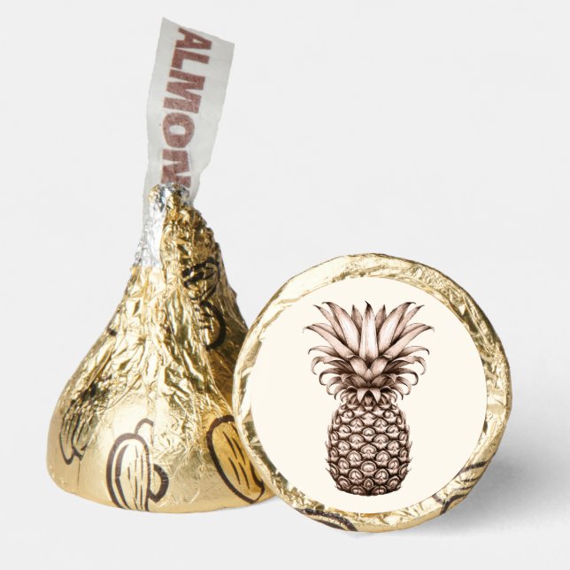 Tropical party with vintage pineapple hershey®'s kisses® (Front)