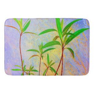 Tropical Pastel Bathroom Mat