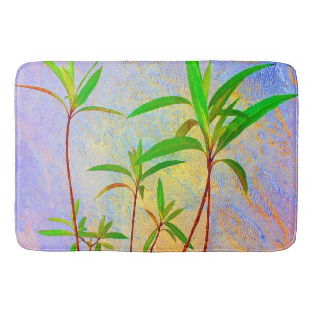 Tropical Pastel Bathroom Mat (Front)