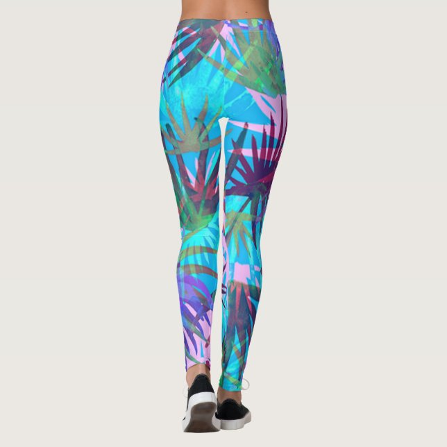 Tropical Pastel Leggings (Back)