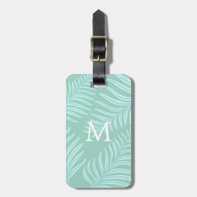 Tropical Pastel ⎢Monogram Luggage Tag (Front Vertical)