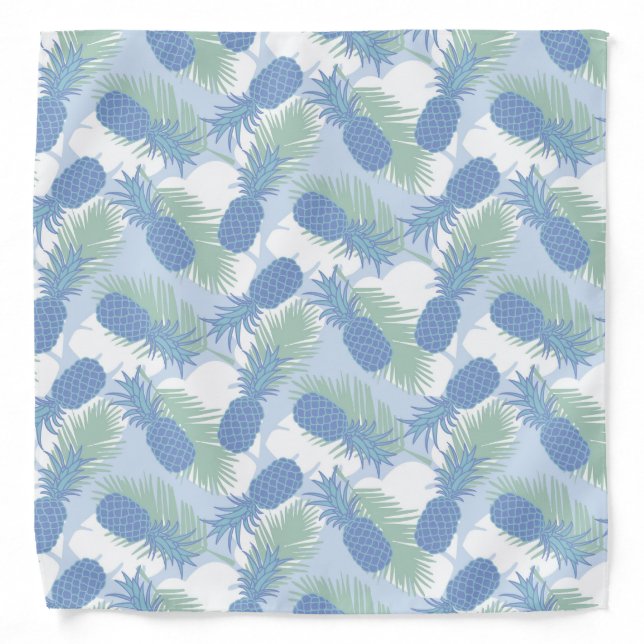 Tropical Pastel Pineapple Pattern Bandana (Front)