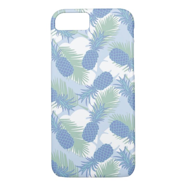 Tropical Pastel Pineapple Pattern Case-Mate iPhone Case (Back)