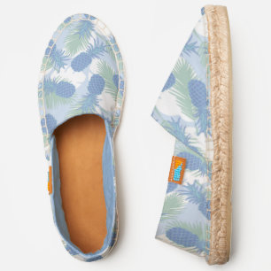 Tropical Pastel Pineapple Pattern Espadrilles