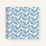 Tropical Pastel Pineapple Pattern Notebook