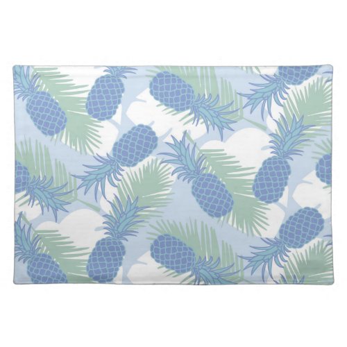 Tropical Pastel Pineapple Pattern Placemat