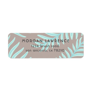 Tropical Pastel   Return Address Label