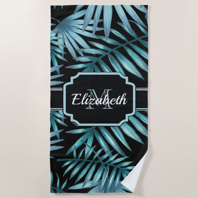 Tropical Pattern Beach Towel (Front)