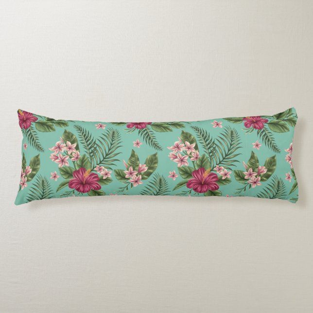Tropical Pattern Body Pillow (Front)