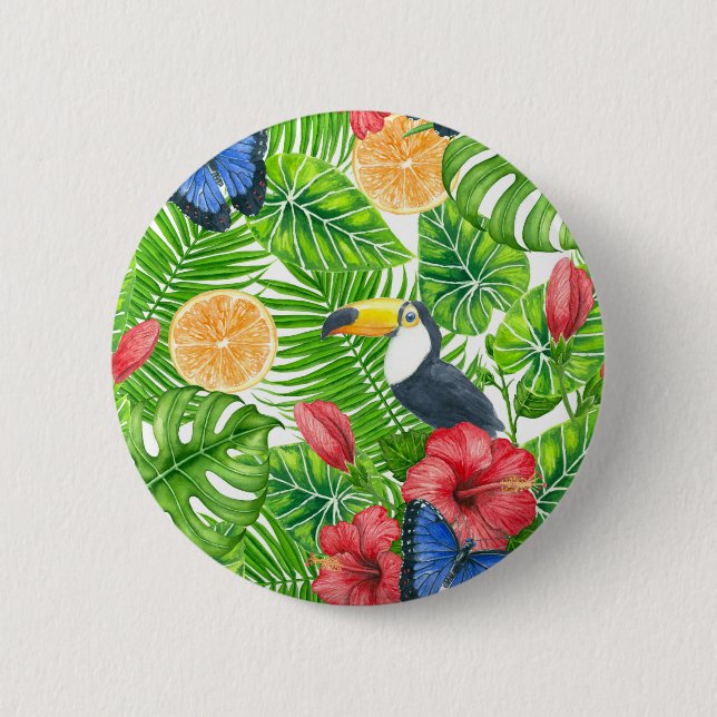 Tropical pattern button (Front)