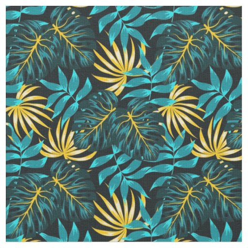 Tropical pattern cotton fabric