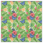Tropical pattern fabric