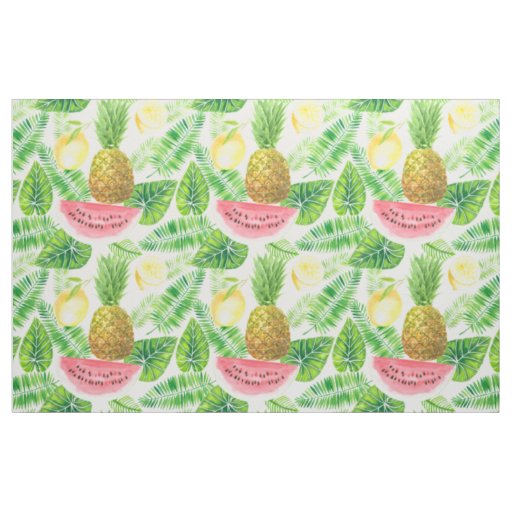 Tropical pattern fabric