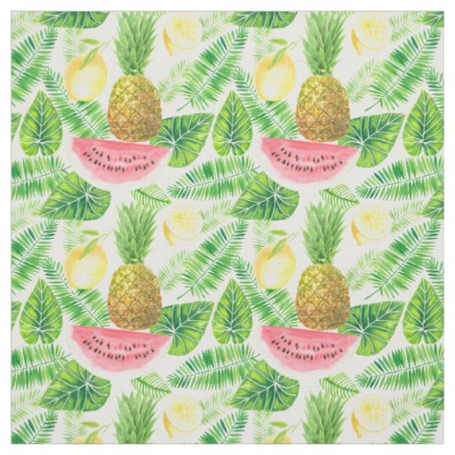 Tropical pattern fabric