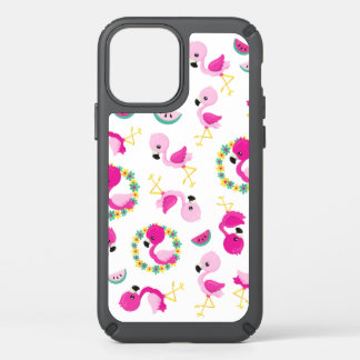 Tropical Pattern, Flamingos, Watermelons, Flowers Speck iPhone 12 Case