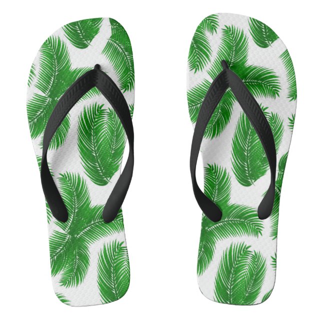 Tropical pattern flip flops (Footbed)