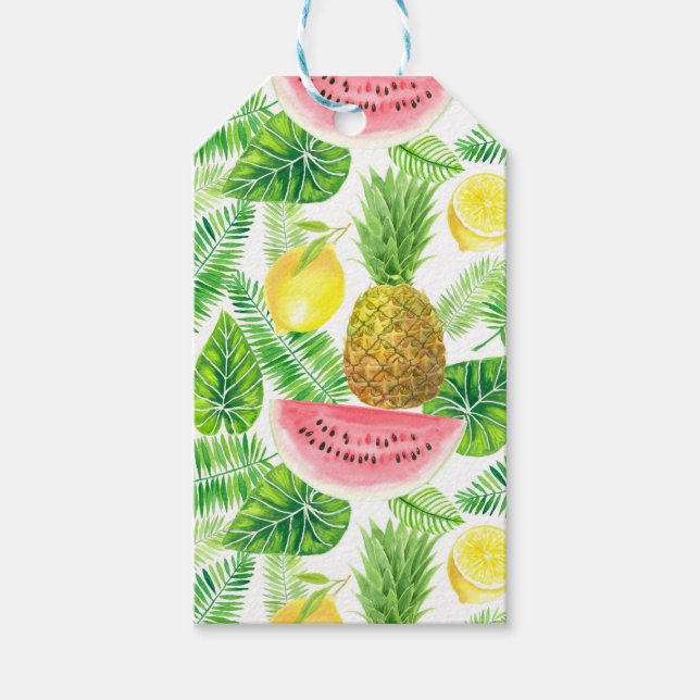 Tropical pattern gift tags (Front)