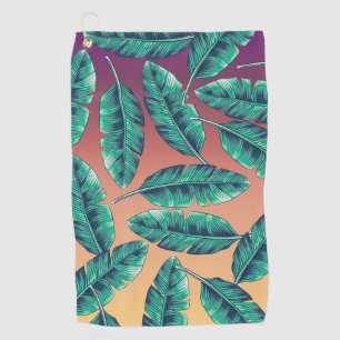 Tropical Pattern Golf Towel