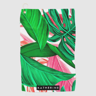 Tropical Pattern Golf Towel