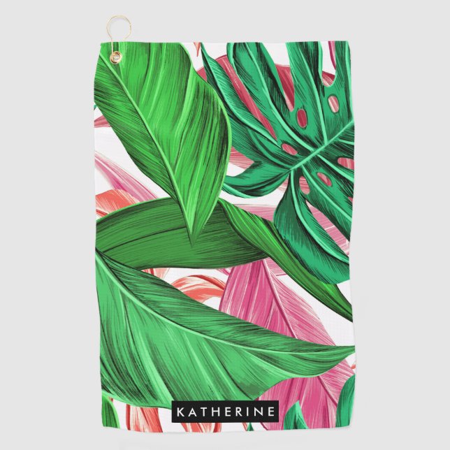 Tropical Pattern Golf Towel (Front)