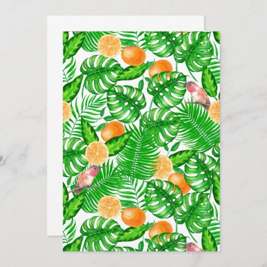 Tropical pattern, hummingbirds II (Front/Back)