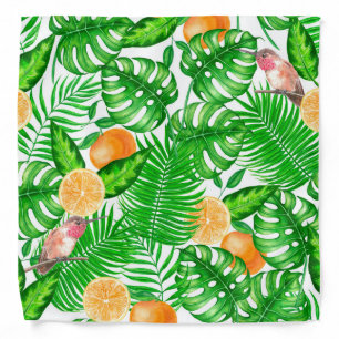 Tropical pattern, hummingbirds II Bandana