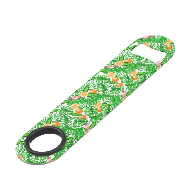 Tropical pattern, hummingbirds II Bar Key (Front Angled)