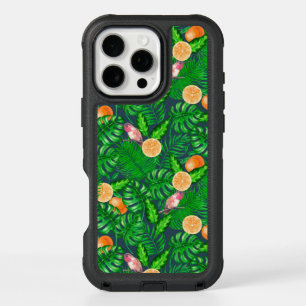 Tropical pattern, hummingbirds iPhone 16 pro max case