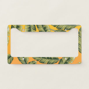 Tropical Pattern License Plate Frame