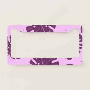 Tropical Pattern License Plate Frame