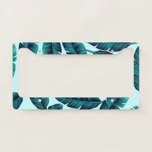 Tropical Pattern License Plate Frame