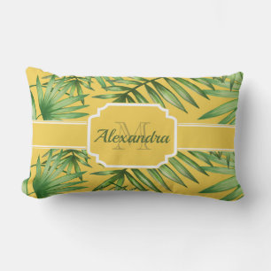Tropical Pattern Lumbar Pillow
