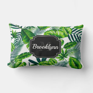 Tropical Pattern Lumbar Pillow