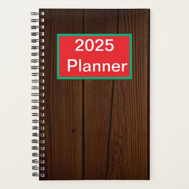  Tropical  Pattern Monogram  Planner (Front)